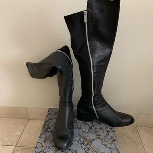 MICHAEL Michael KORS Leather Stretch KneeHigh Boot